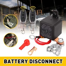 Wireless Dual Remote Car Battery Disconnect Relay Master Kill Cut-off Switch 1x