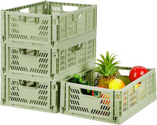 4 Pack Plastic Storage Crates