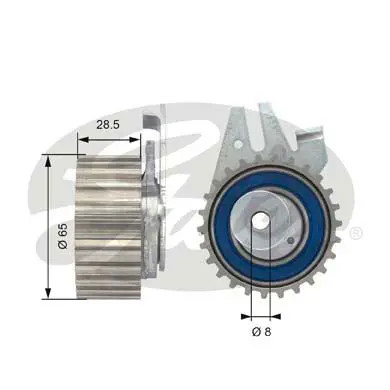 Timing belt tensioner pulley