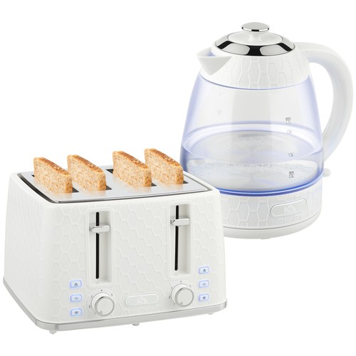 Homcom kettle and toaster set - and,