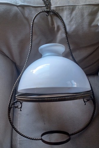 Vintage antique hanging oil - hanging,
