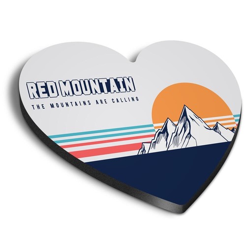 Heart fridge mdf magnet - 1x,