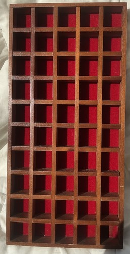 Wooden thimble display - thimble, case
