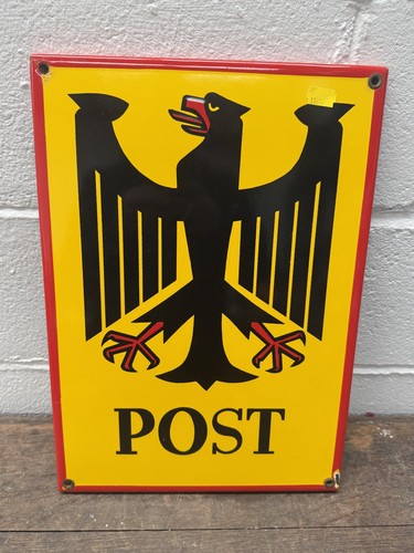 Vintage german post enamel - german,