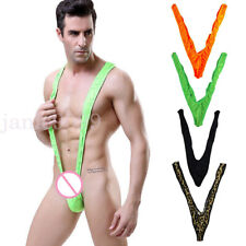 Men Borat Style Sexy Mankini Beach Swimming Thong Underwear Bodysuit Swimsuit