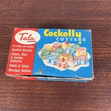 Vintage Tala Set of Cockolly Small Shaped Cutters for Canapes etc. – Boxed!