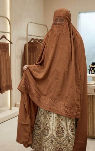 Afghan embroidered chiffon - afghan,