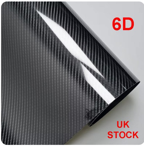 Black carbon fibre vinyl - 6d,