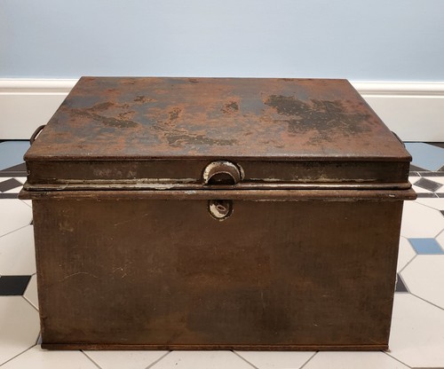 Antique victorian deed box - victorian,