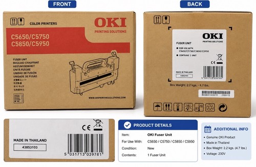 Genuine oki fuser unit - fuser,