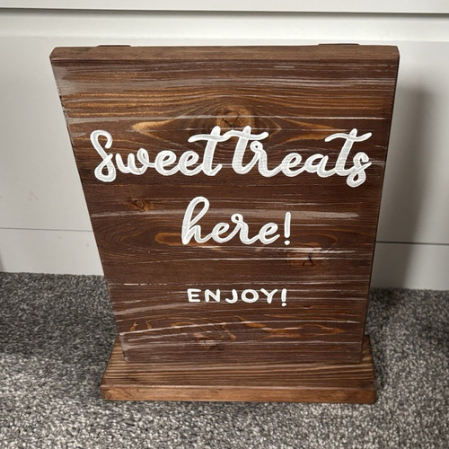 Wooden wedding sweet treats - wooden,