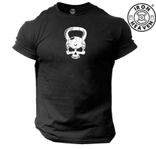 Skull Kettlebell T Shirt Gym