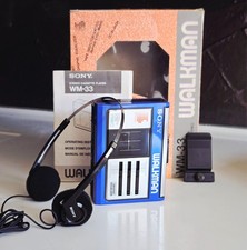 New Sony Blue walkman WM-33