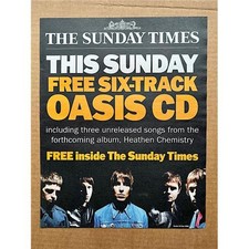 OASIS SUNDAY TIMES CD POSTER