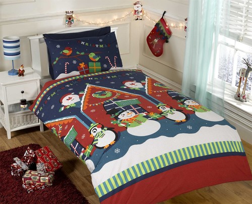 Santas grotto duvet set - santas,