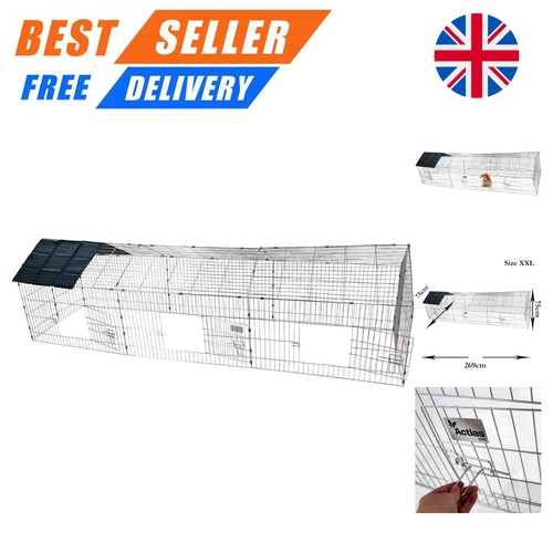 Grey metal pet enclosure - grey,