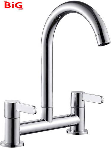 Chrome bridge kitchen - chrome, tap
