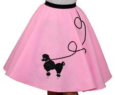 Pink FELT Poodle Skirt _ Adult