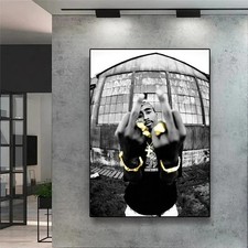 Rapper Tupac Black and White