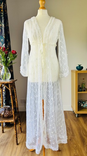 Vintage sheer white - sheer, negligee