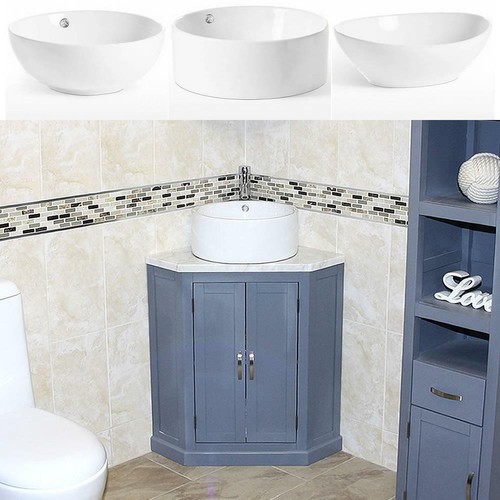Grey painted bathroom vanity - bathroom,