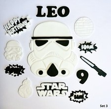 Edible Fondant Star Wars Storm