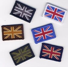 Union Jack UK Flag Badge Patch Hook Backing 4cm x 2.7cm