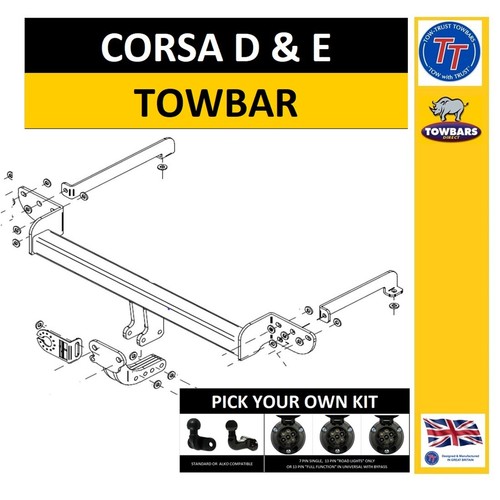 Towbar for vauxhall corsa e - vauxhall,