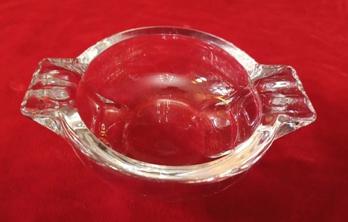 Vintage ashtray clear glass - ashtray,