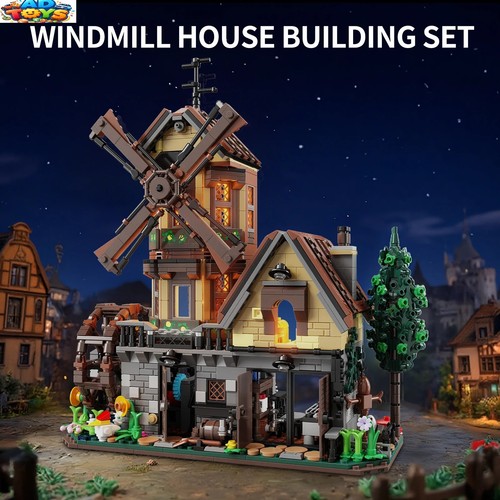 Brown farm hut building blocks - brown,
