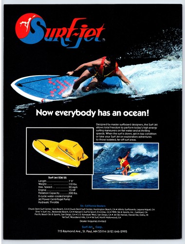 Vintage print 1982 - ad, surf