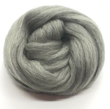 1 lb GRAY Wool Roving, Merino