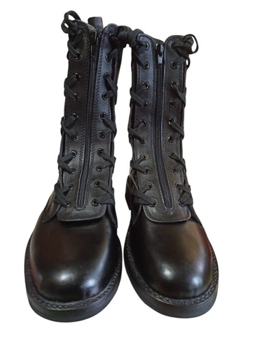 Vintage combat leather boots - vintage,