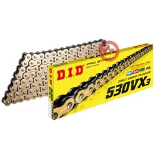 DID 530VX3 120 M Transmission Chain Gold Honda CBR RR Fireblade 929 2000-2001