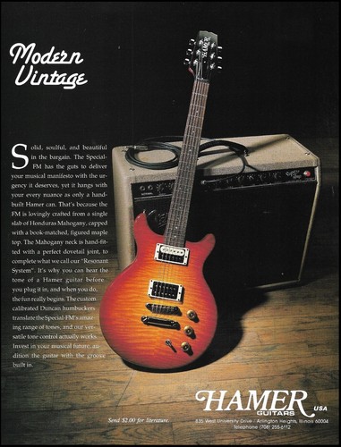 Hamer modern vintage - hamer,