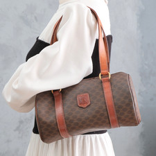 CELINE Papillon Hand Mini Boston bag Purse Macadam Authentic