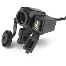 Motorcycle Waterproof USB Interface 12V Cigarette Lighter Outlet Socket Charger