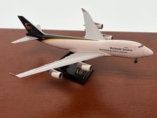 Huge: Skymarks UPS 747-400F 1/200 Scale Desktop Model w/ Stand & Landing Gear