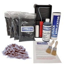 Flocking Kit Platinum Grey Large Bulk Over 4 SQM Kit Lots Of Coverage -Cars Vans