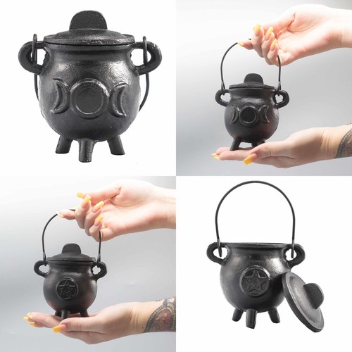 Cast iron cauldron small - cast, black