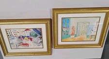 Raoul Dufy Lot of Framed & Matted Prints-The Three Masks & The Artist's Studio