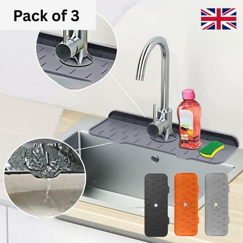 Sink splash guard mat faucet - sink,
