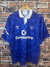 Vintage Umbro Chelsea FC 1991/1992 home football shirt jersey size L large