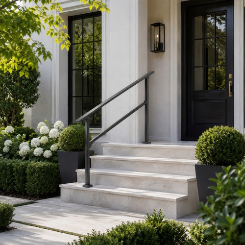 Steel handrail kit steps - handrail,