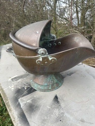 Vintage antique copper coal - copper,