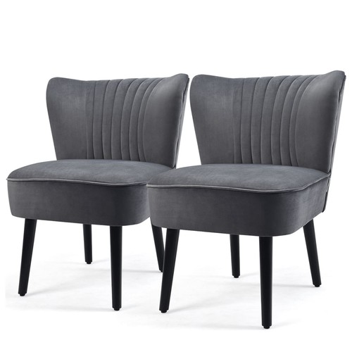 Velvet accent chair set - set, 2