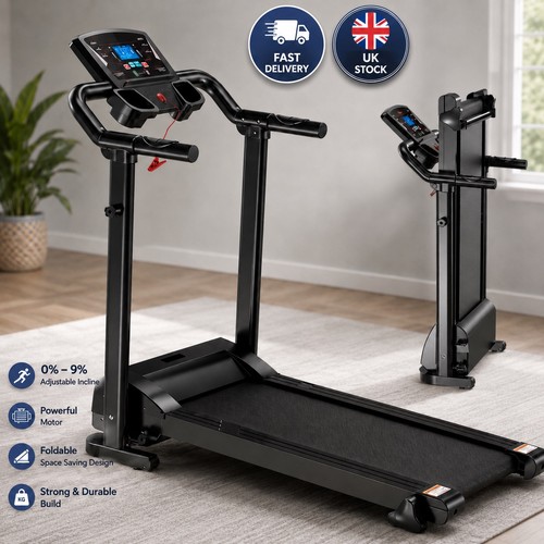 Foldable electric treadmill - treadmill, 9%