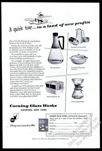 1953 chemex coffee pot pyrex - chemex,