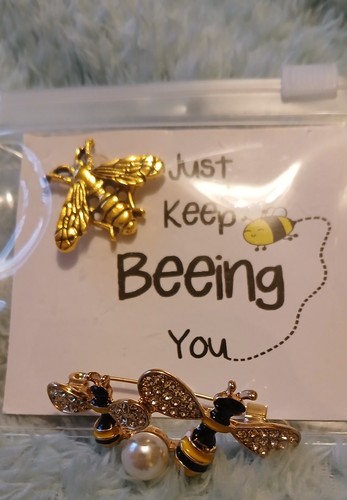Bumble bee brooch with - with, &