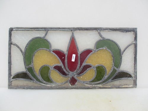 Antique stained glass window - glass,